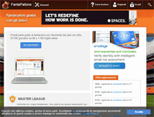 Tablet Screenshot of fantapallone.it